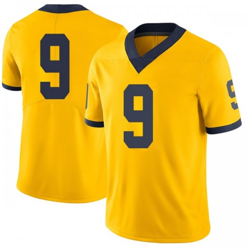 Donovan Peoples-Jones Michigan Wolverines Youth NCAA #9 Maize Limited Brand Jordan College Stitched Football Jersey DQP4754SC